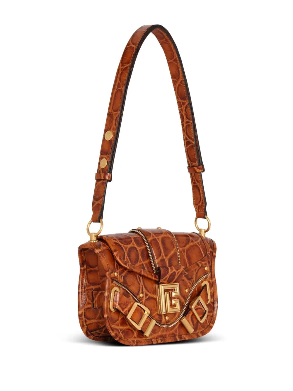 Blaze crocodile-embossed shoulder bag