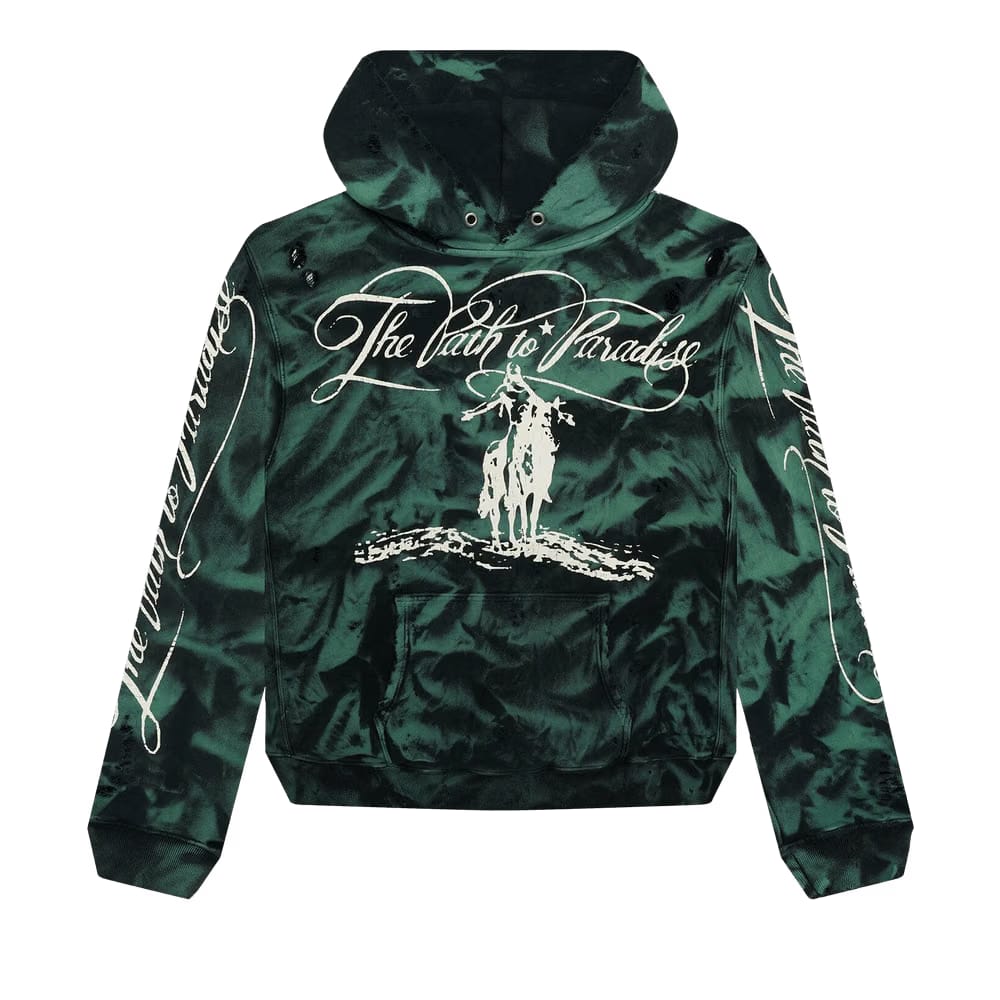 Hellstar Marble Paradise Hoodie Green