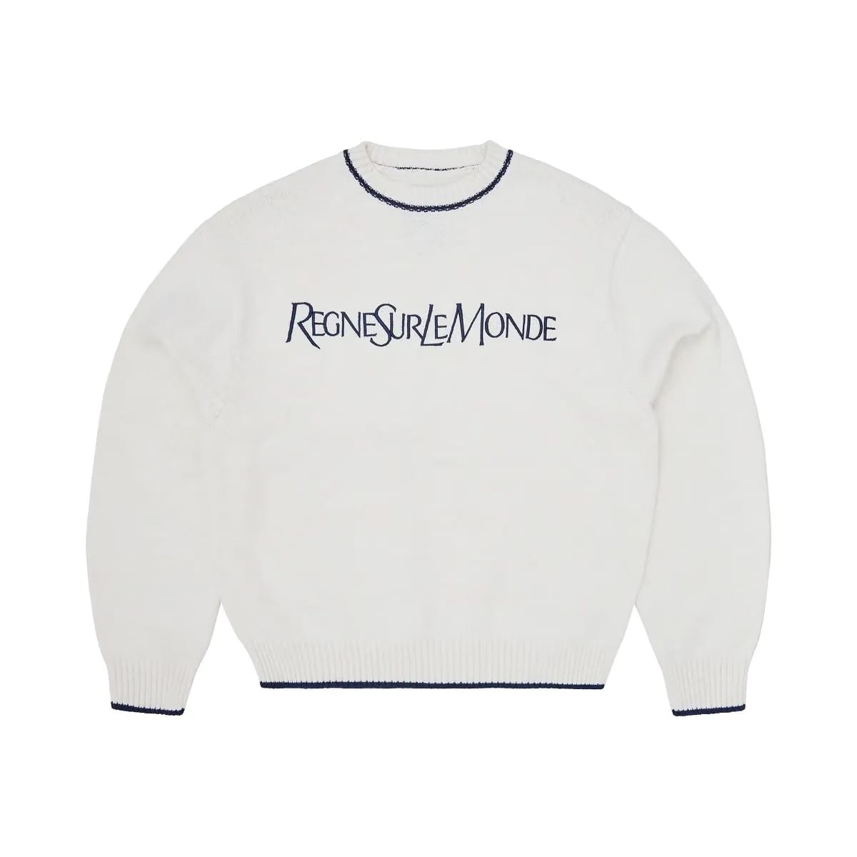 Corteiz Rslm Knit Crewneck Cream