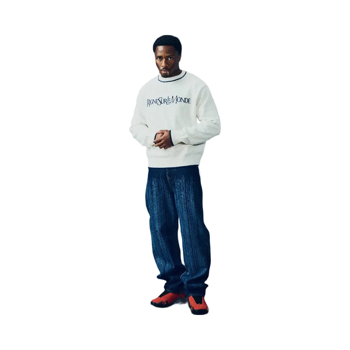 Corteiz Rslm Knit Crewneck Cream
