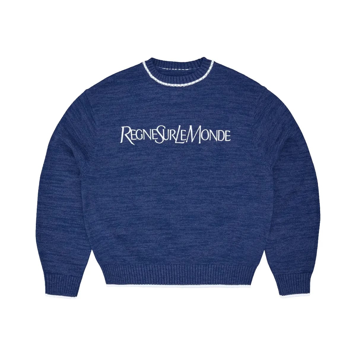 Corteiz Rslm Knit Crewneck Navy
