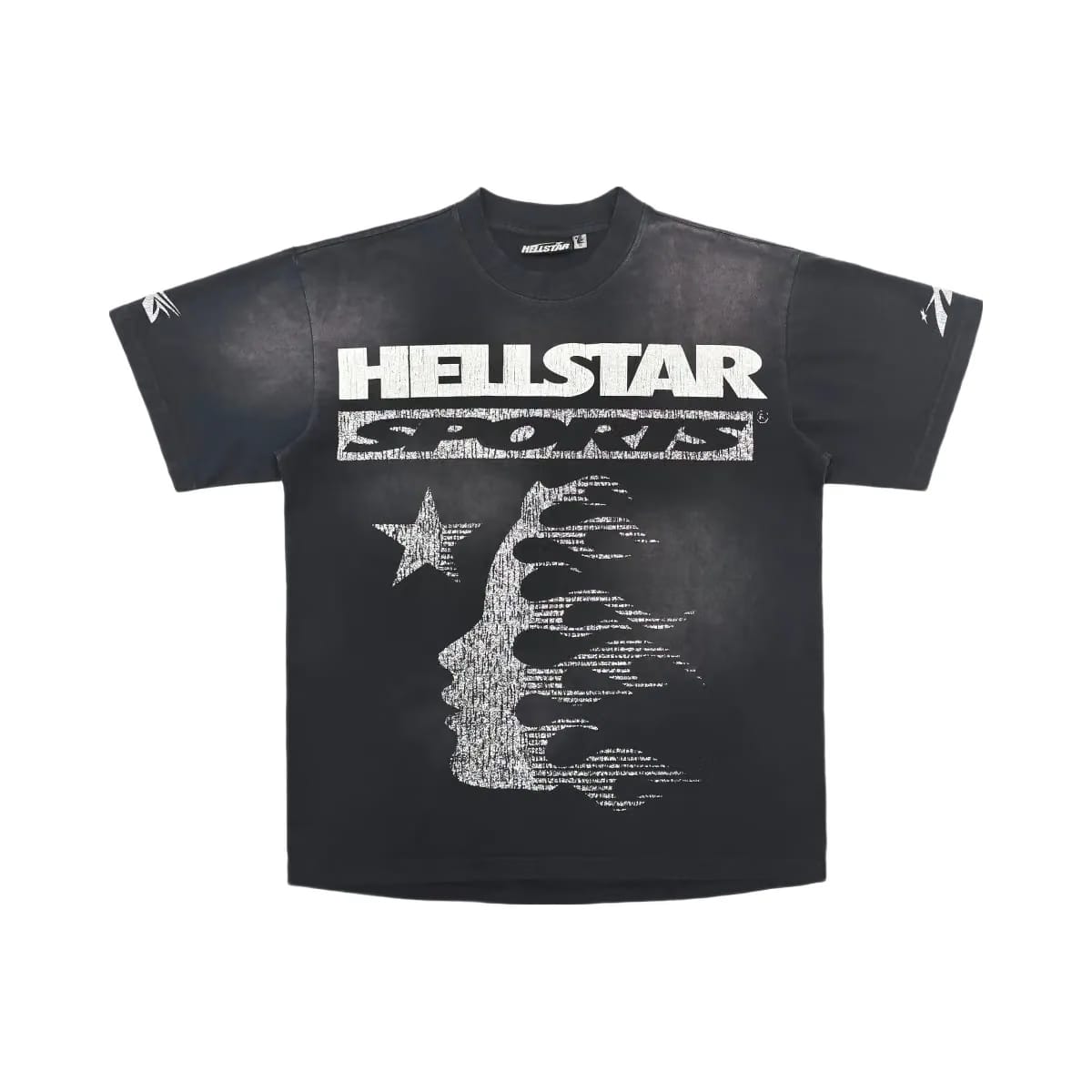 Hellstar Classic Glitter Logo T-Shirt Black