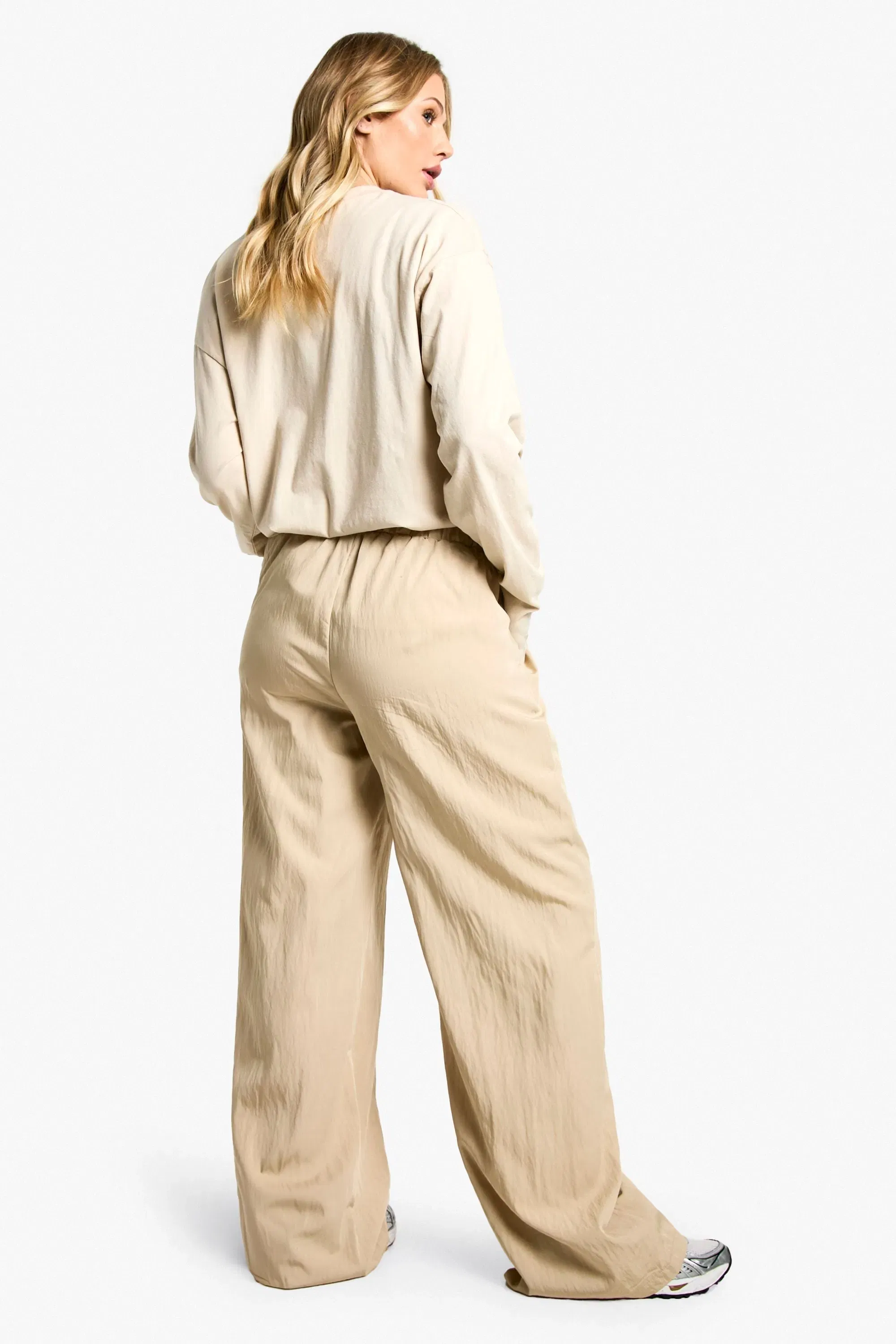 Maternity Nylon Elastic Wide Leg Trouser