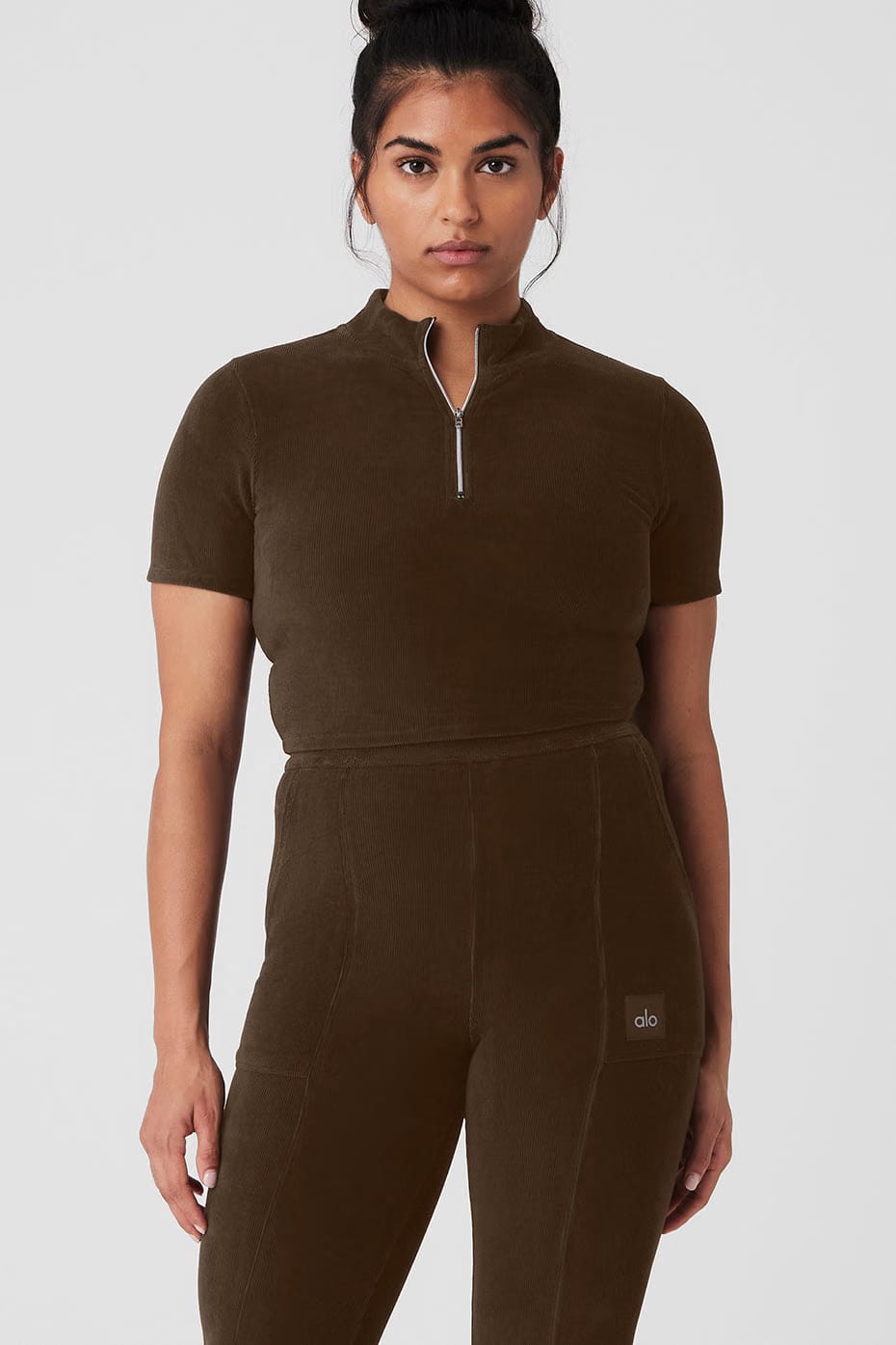 Micro Corduroy Winter Break Mock Neck