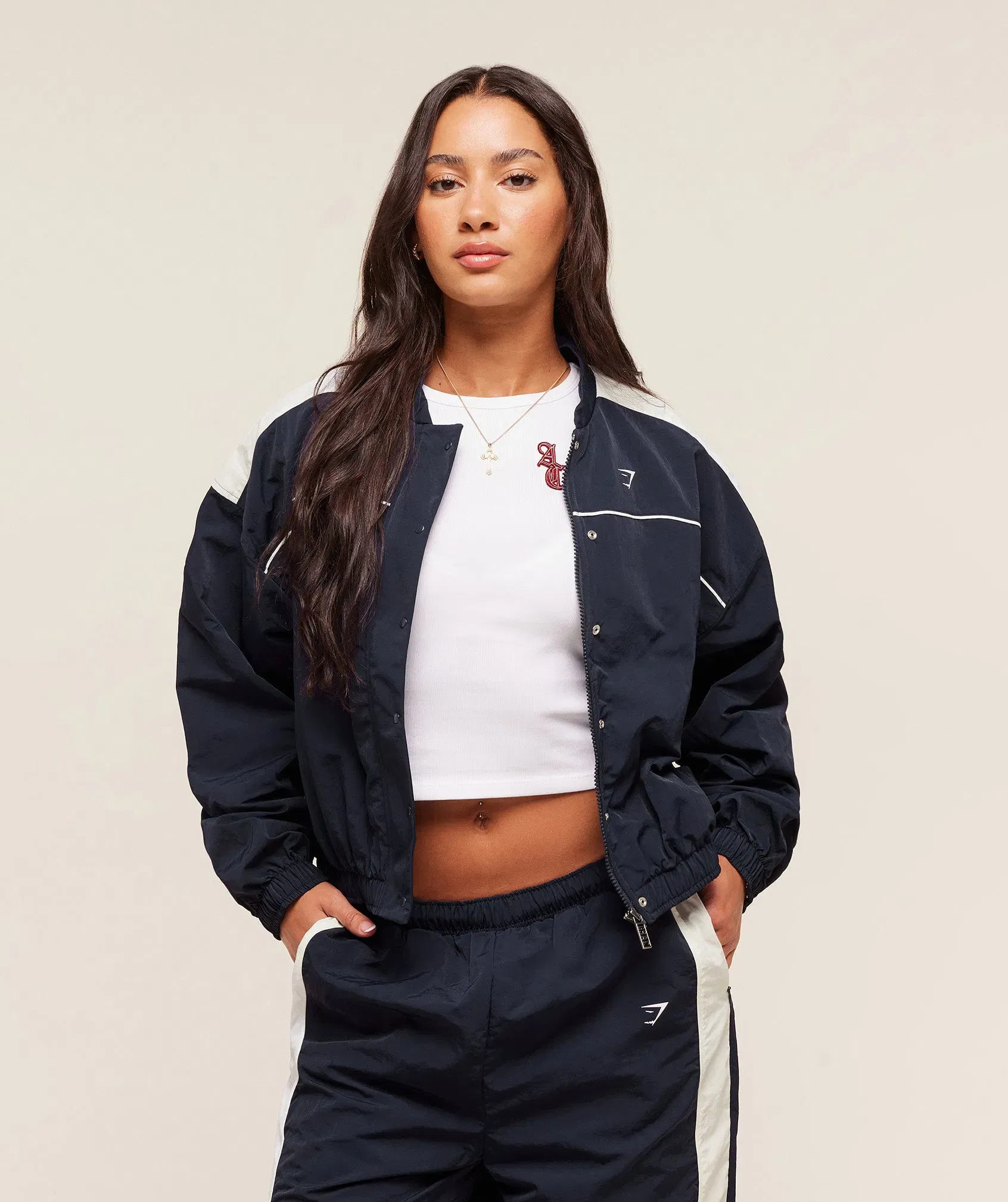 Gymshark x Analis Woven Track Jacket - Midnight Blue