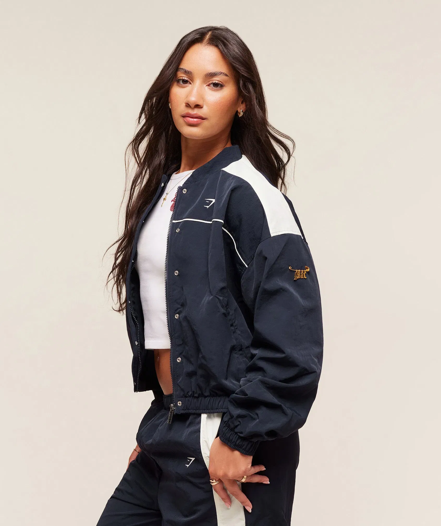 Gymshark x Analis Woven Track Jacket - Midnight Blue