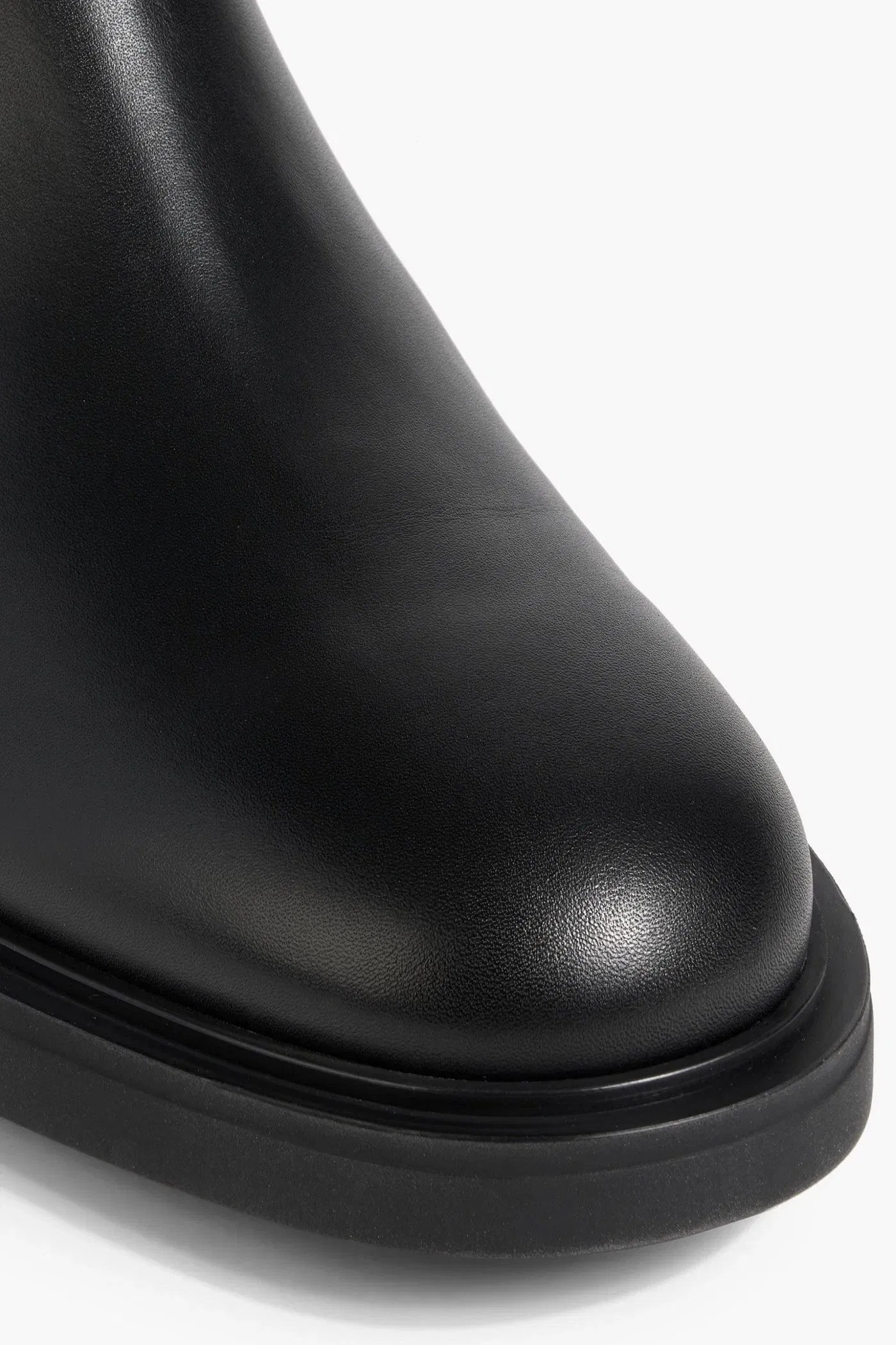 Gianvito Rossi Ribbon Dumont Leather Ankle Boots Black Women's