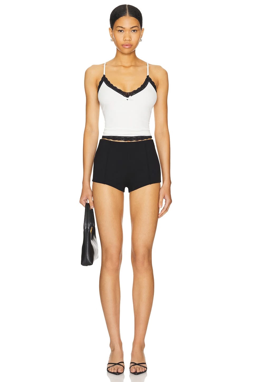 superdown Reese Hot Shorts in Black