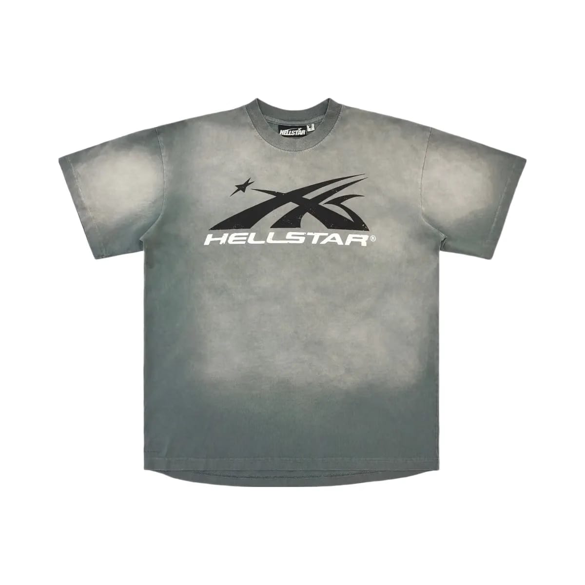 Hellstar Gel Sport Logo T-Shirt Grey