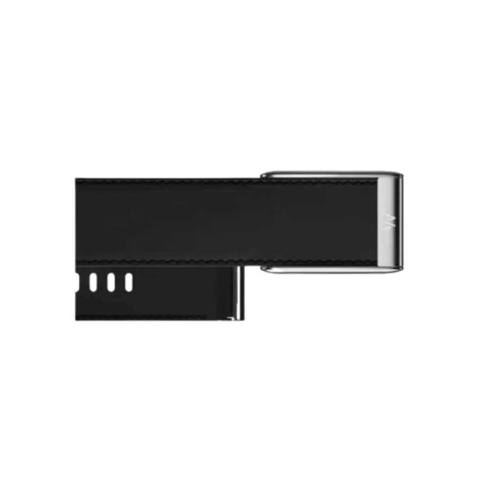 Whoop 5.0 Leatherluxe Tapered Black with Titanium Band (Strap Only)