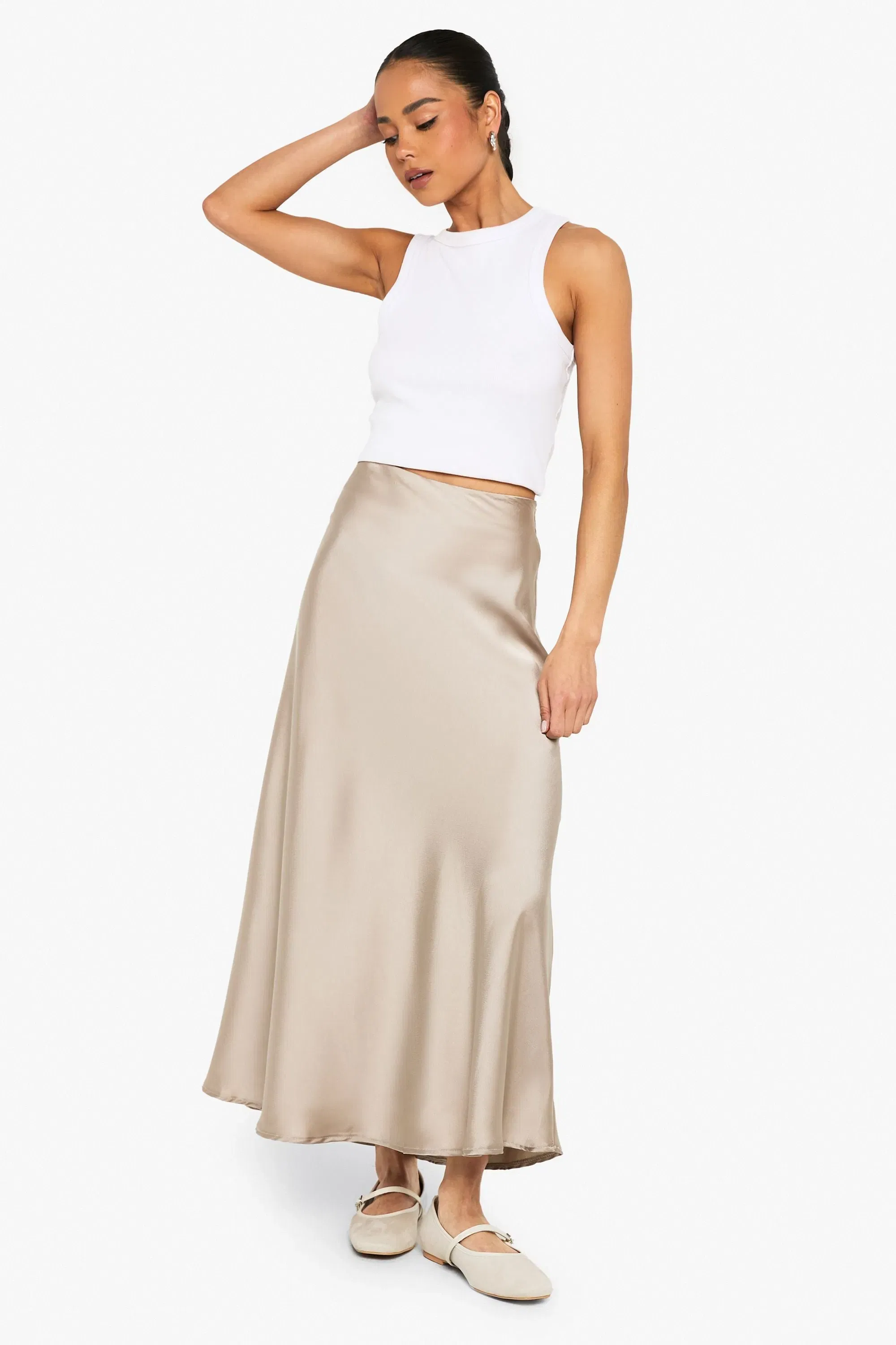 Satin Midaxi Skirt