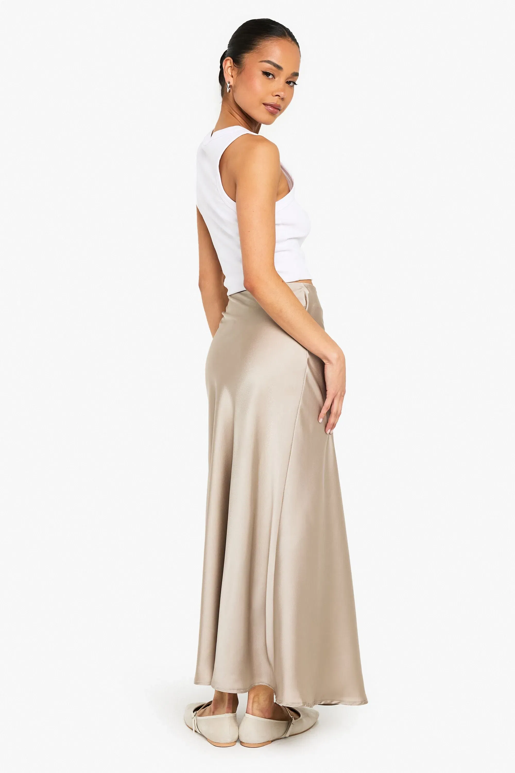 Satin Midaxi Skirt