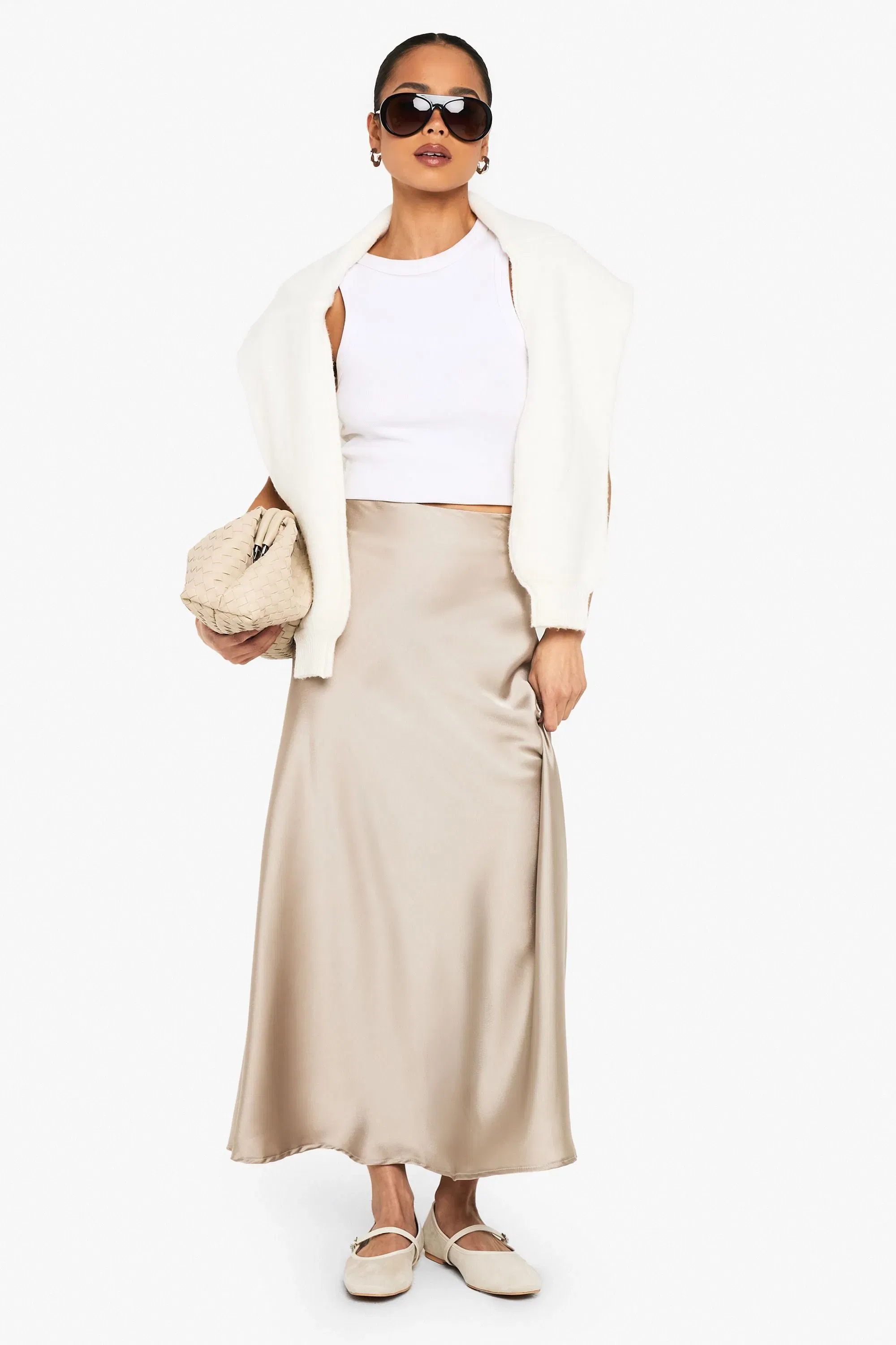 Satin Midaxi Skirt
