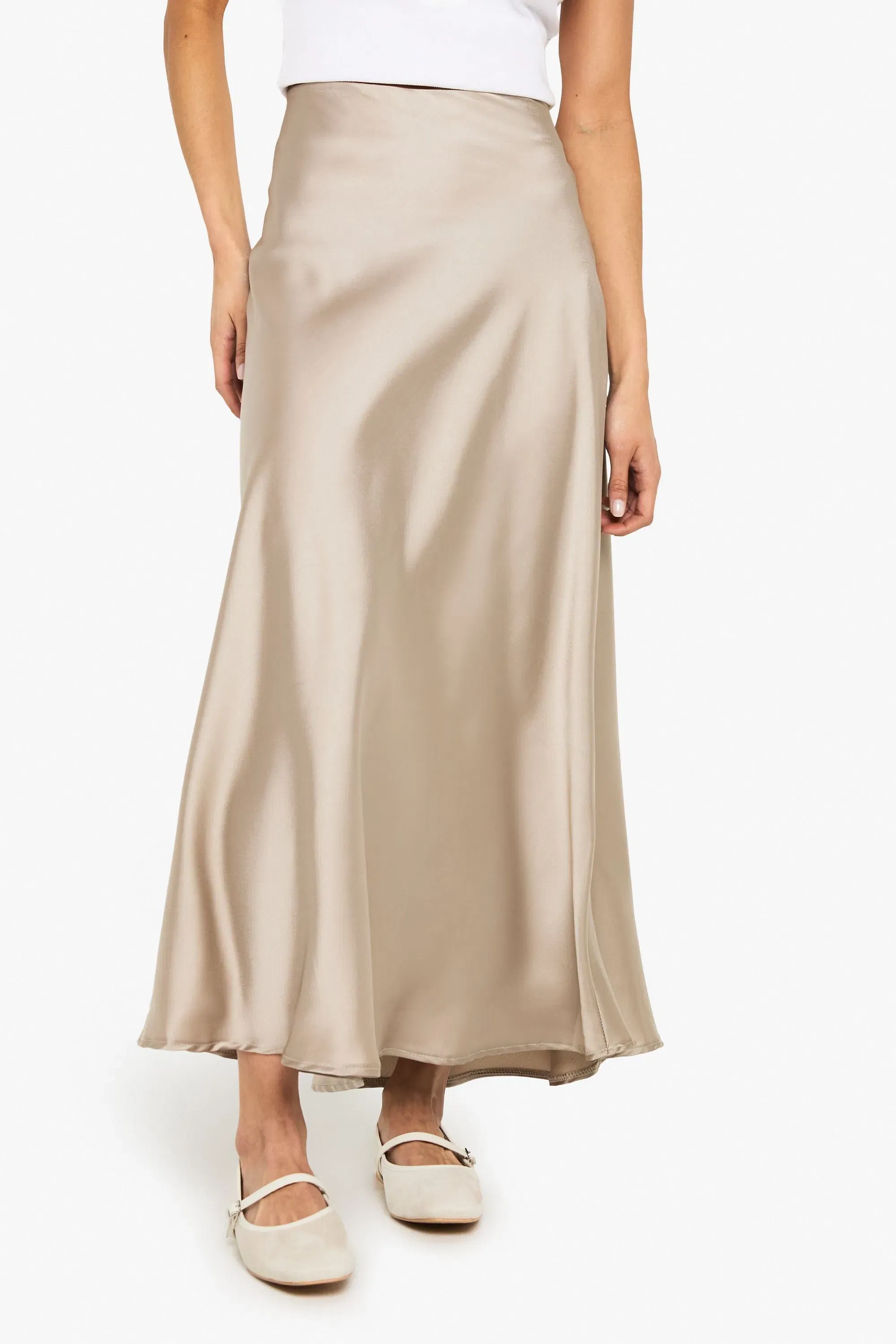 Satin Midaxi Skirt
