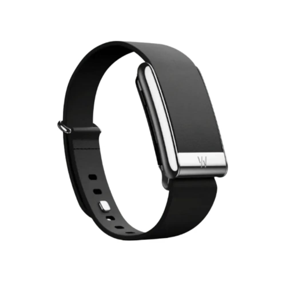 Whoop 5.0 Leatherluxe Tapered Black with Titanium Band (12 Month Subscription Included)