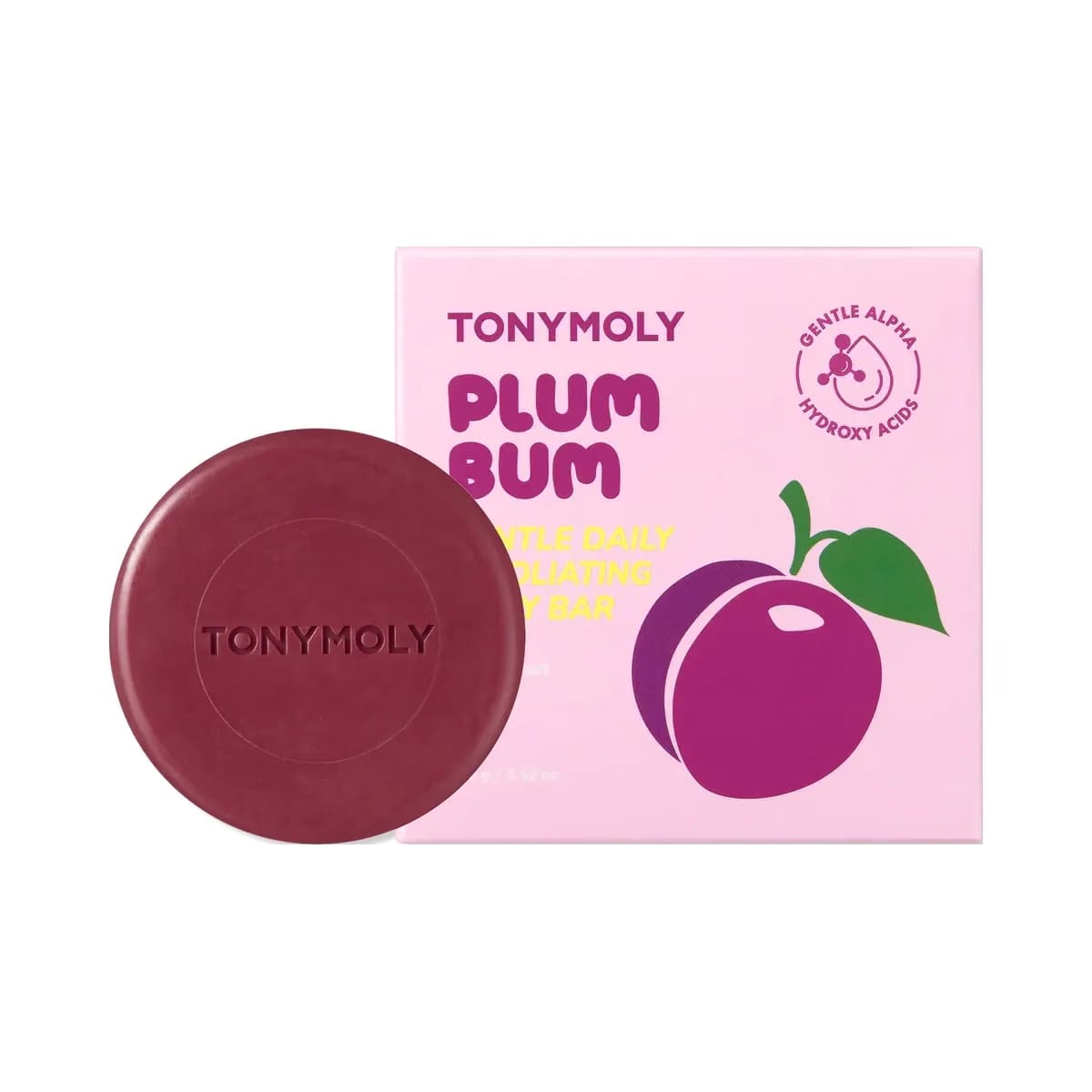 TONYMOLY Plum Bum AHA Body Buffing Bar