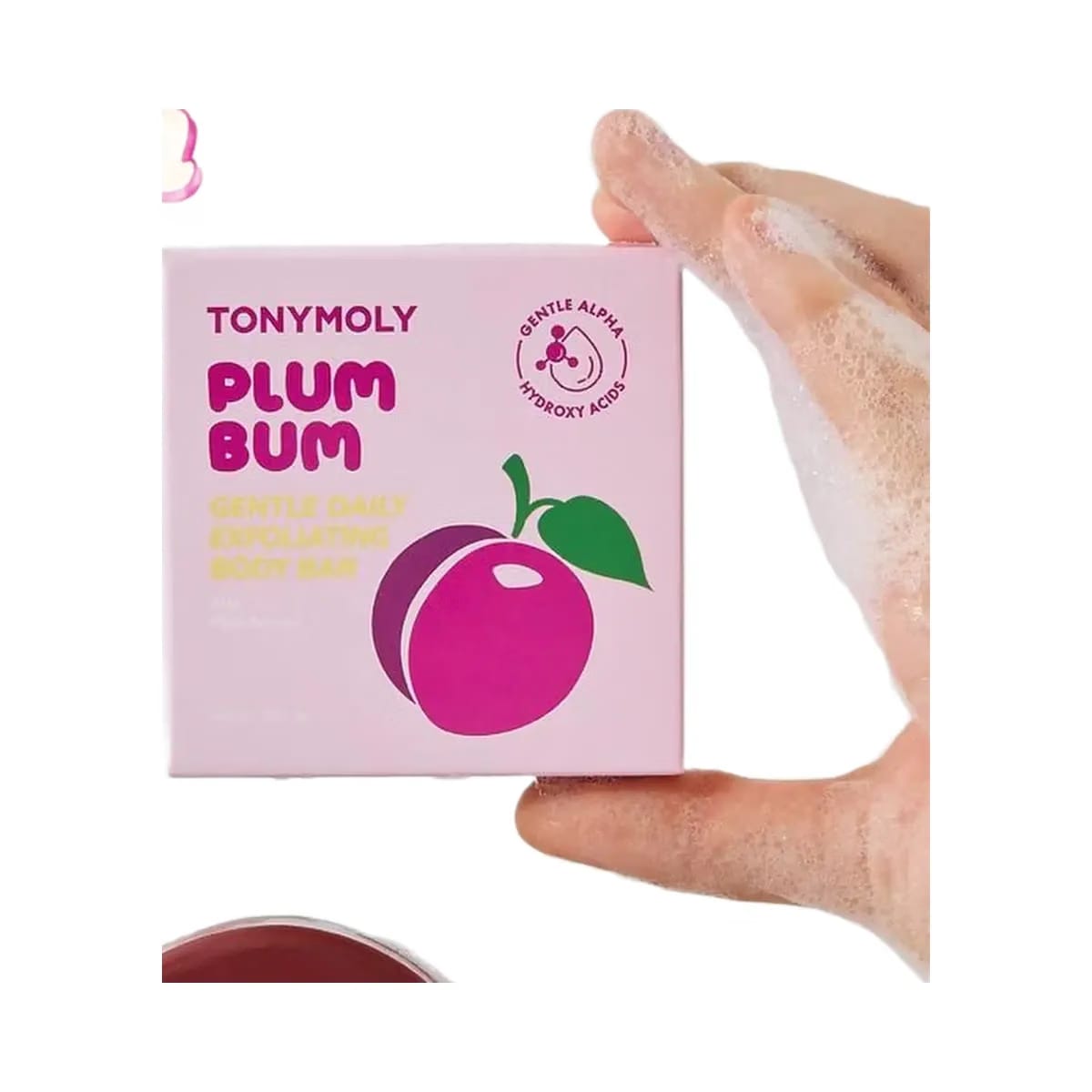 TONYMOLY Plum Bum AHA Body Buffing Bar