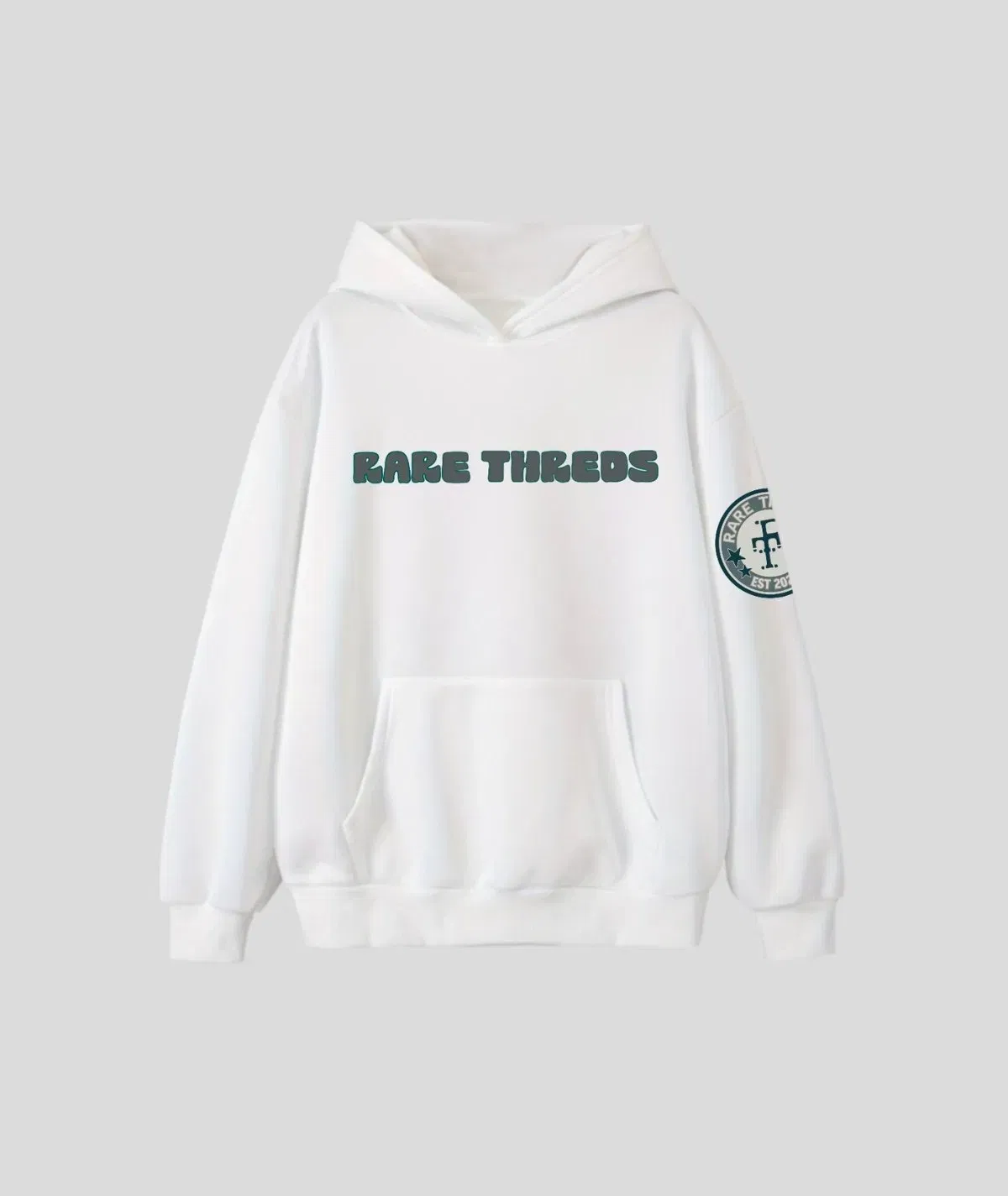 White Bold Hoodie