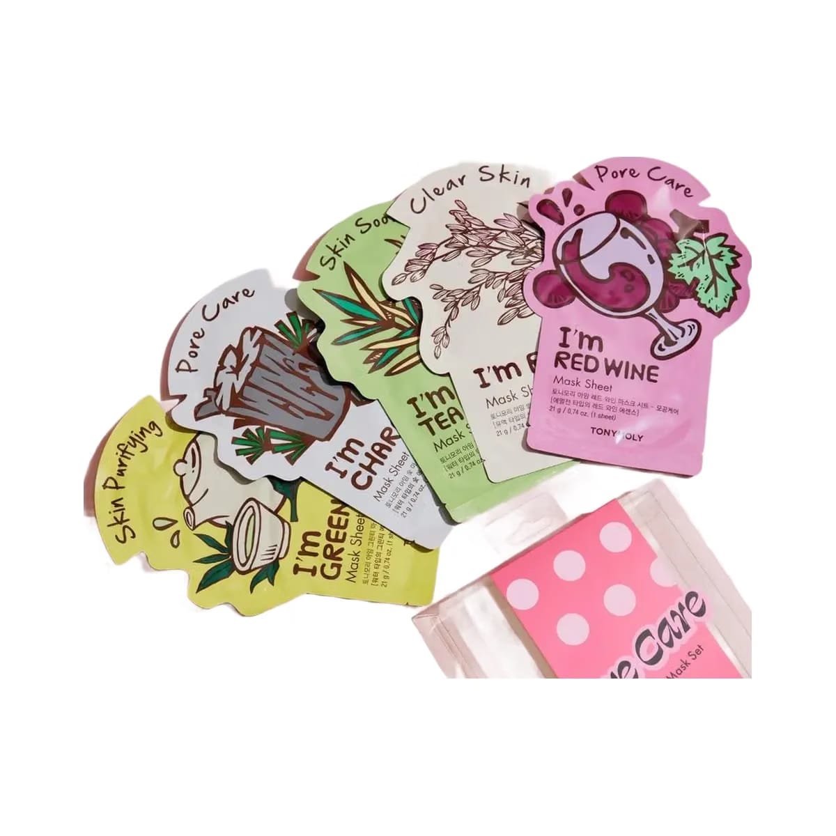TONYMOLY Pore Care 5 Pack Sheet Mask Set