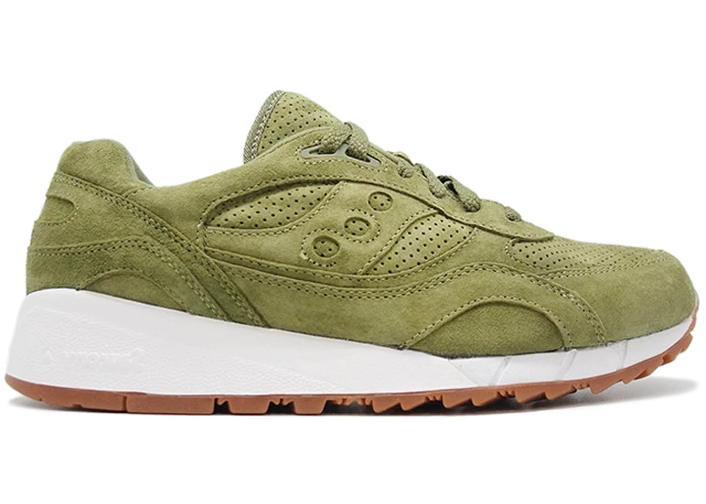 Saucony Shadow 6000 Olive Suede Packer Shoes