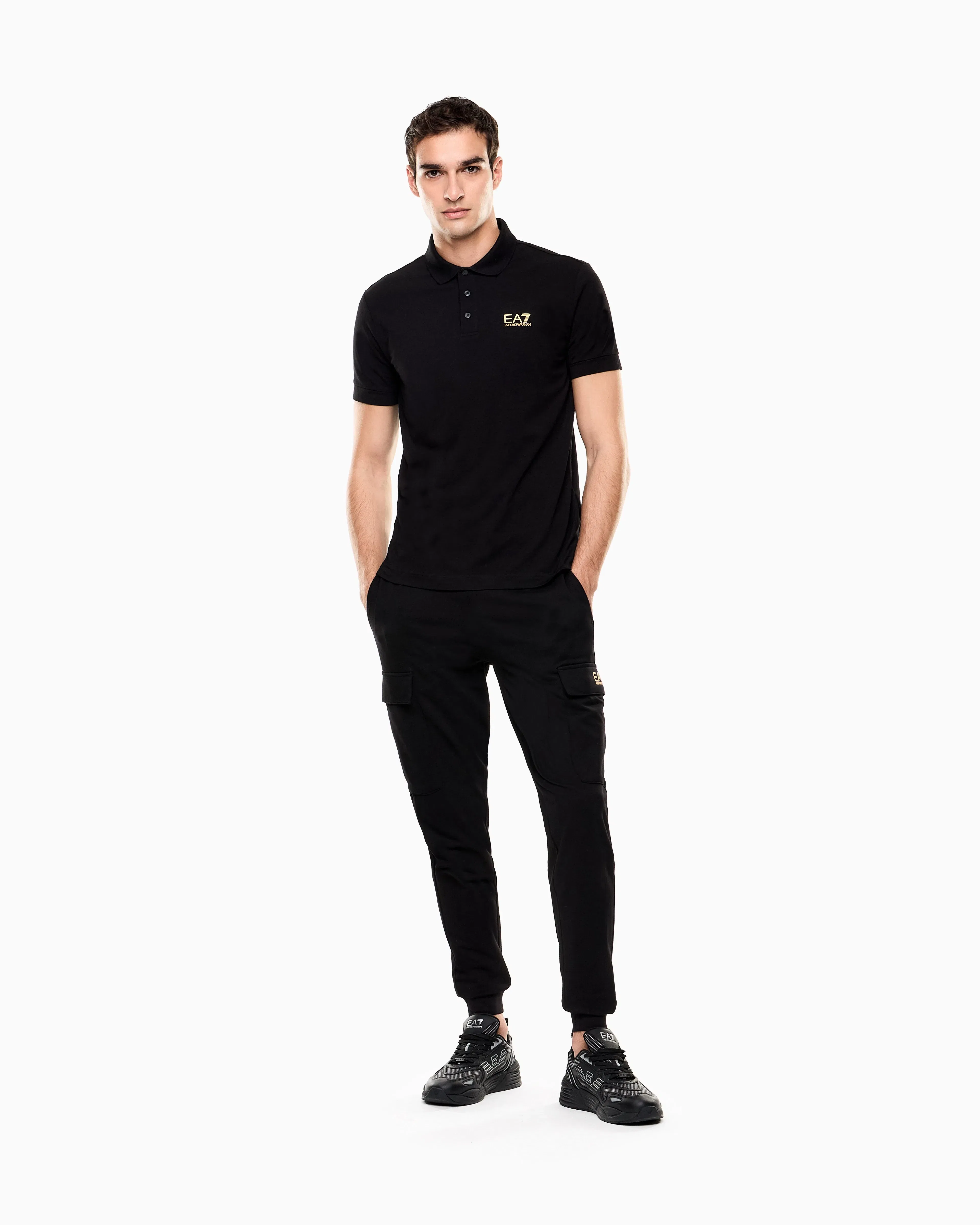 EA7 Utility trousers Core Identity in cotton with cargo pockets