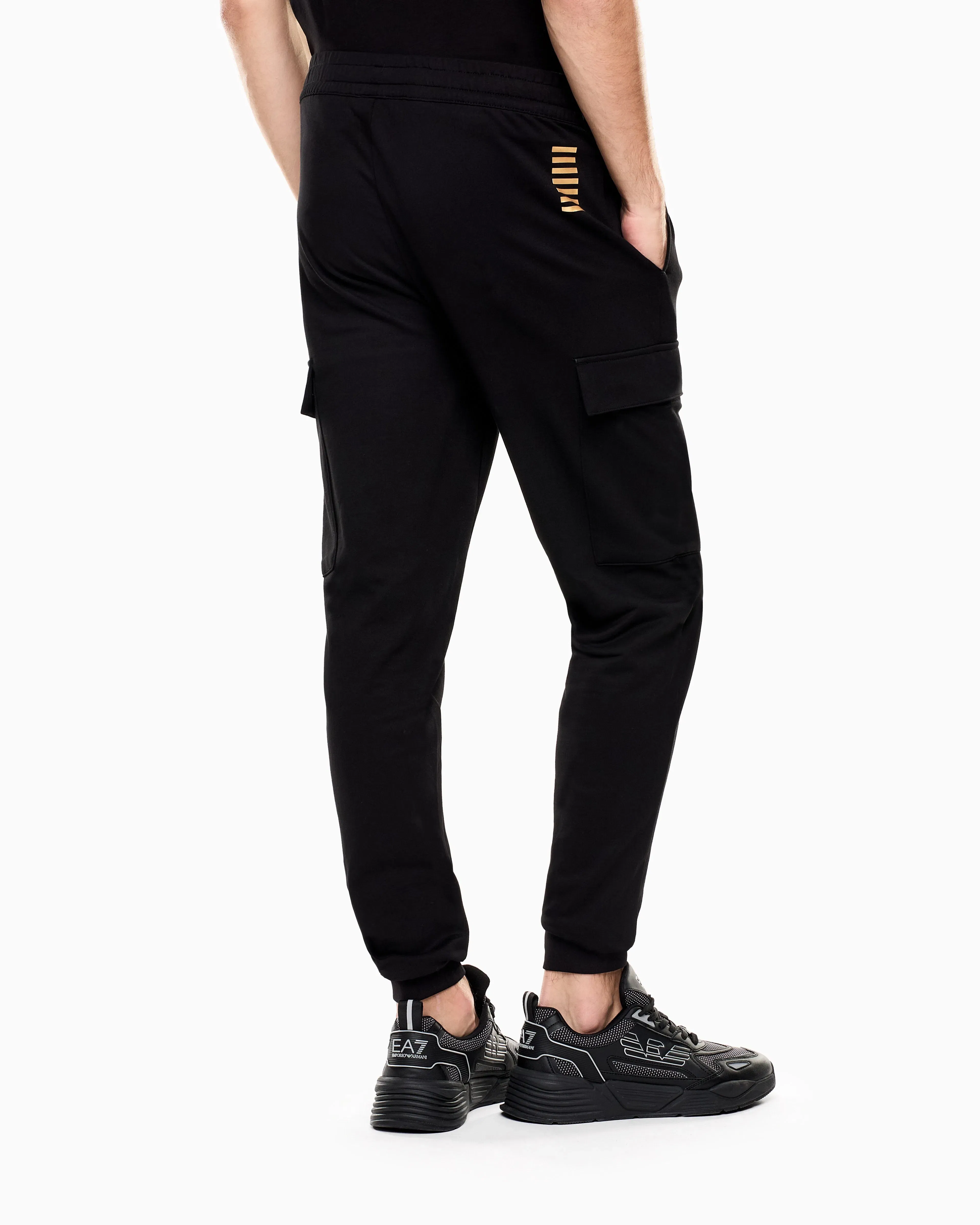 EA7 Utility trousers Core Identity in cotton with cargo pockets