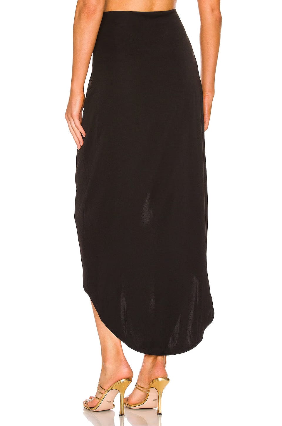 superdown Arielle Slit Maxi Skirt in Black