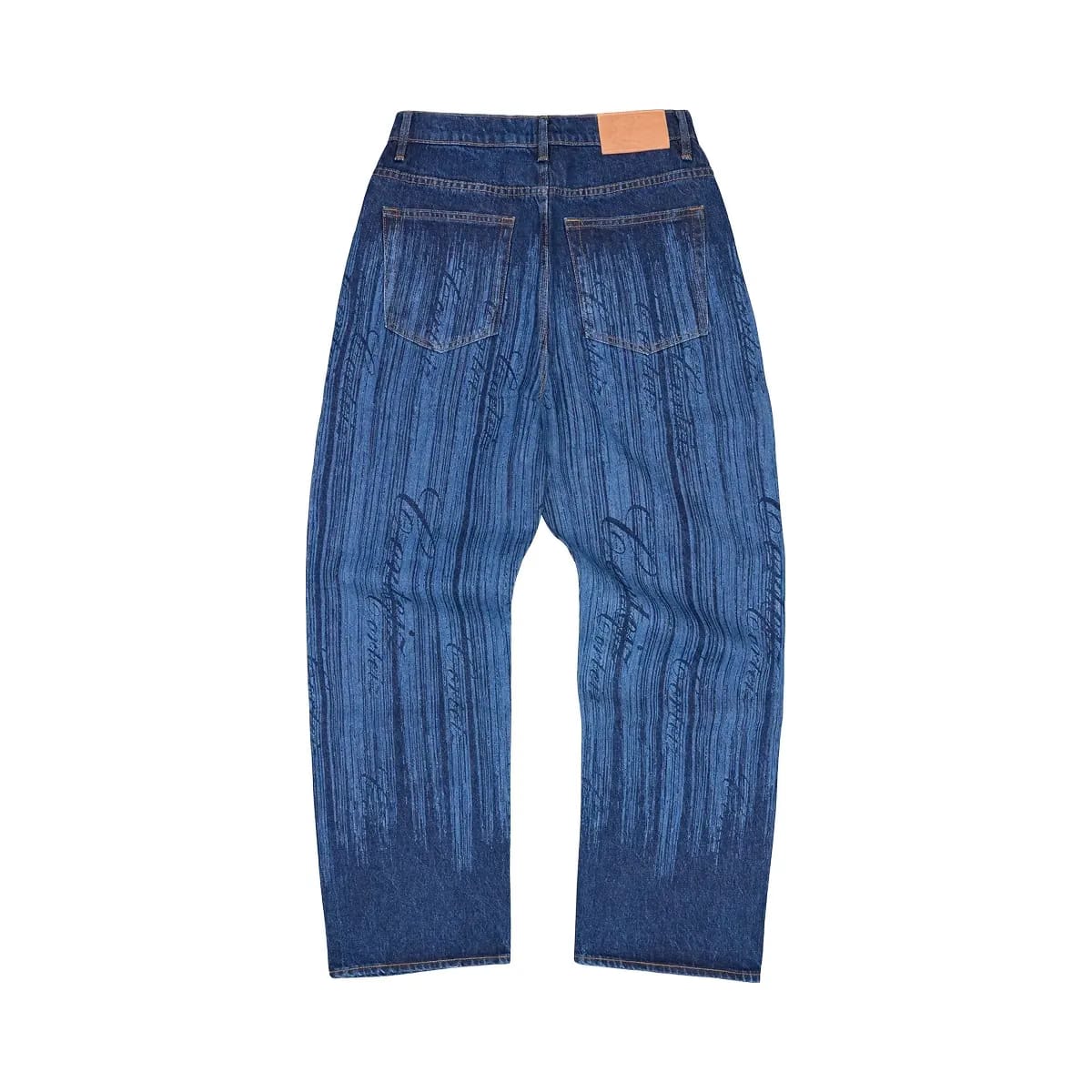 Corteiz Strike Baggy Jeans Dark Wash