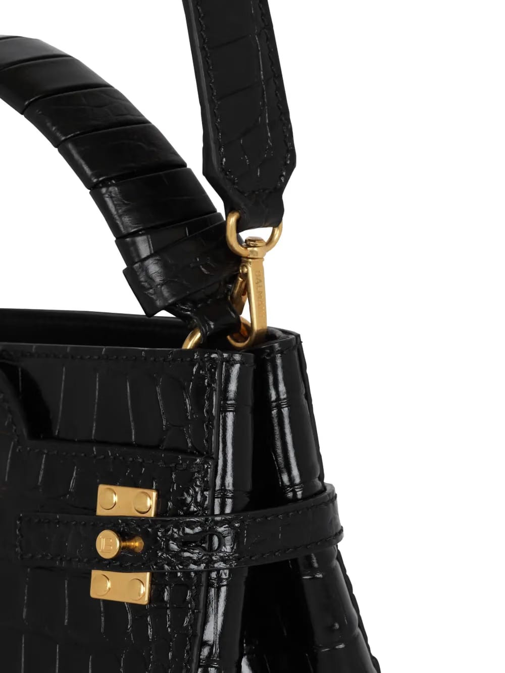 B-Buzz 22 crocodile-embossed tote bag