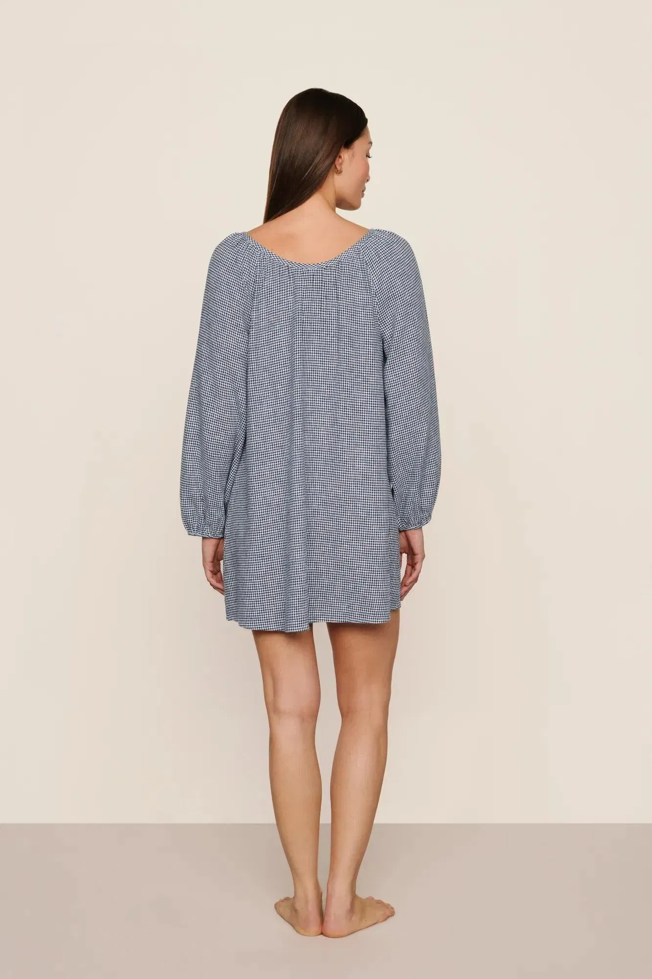 Linen Blend Short Dress