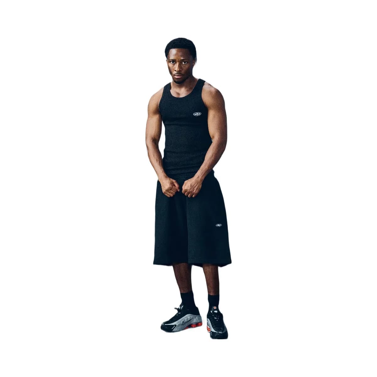Corteiz Mini Island Sweatshort Black