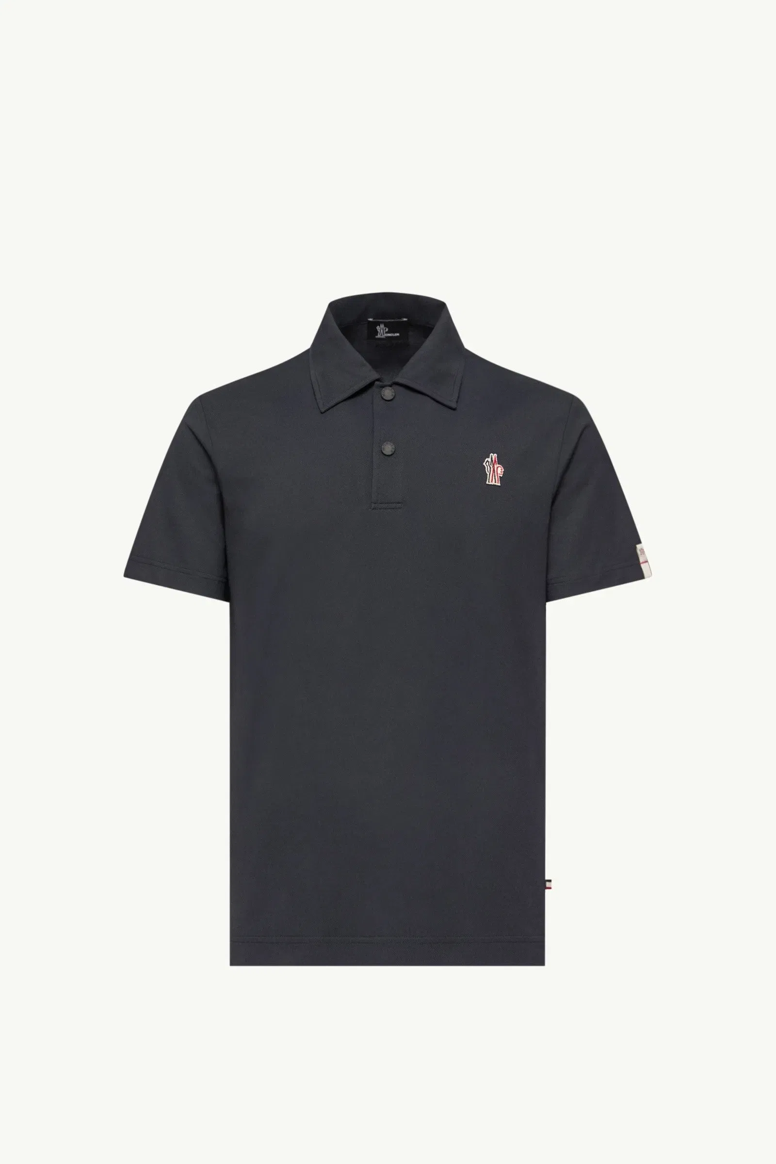 Moncler Logo Patch Polo Shirt Navy Blue Navy Blue