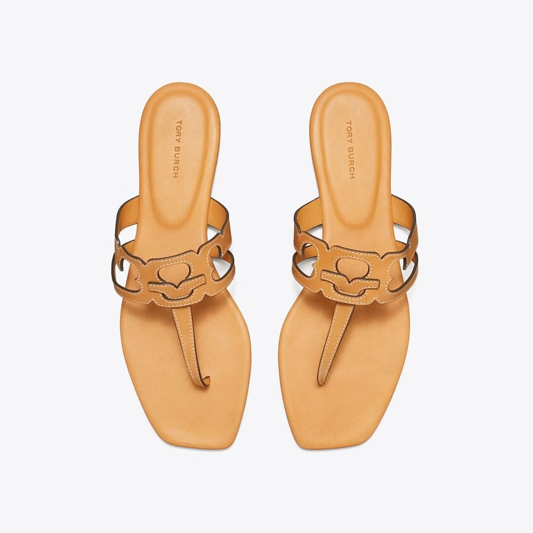 Tory Burch Ines T-Strap Sandal CAMELLO / CAMELLO