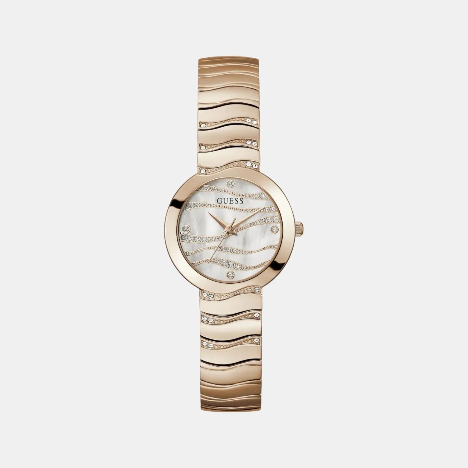 Guess Gd Laguna Women Quartz White Dial Analog Stainless Steel Gw0871L3