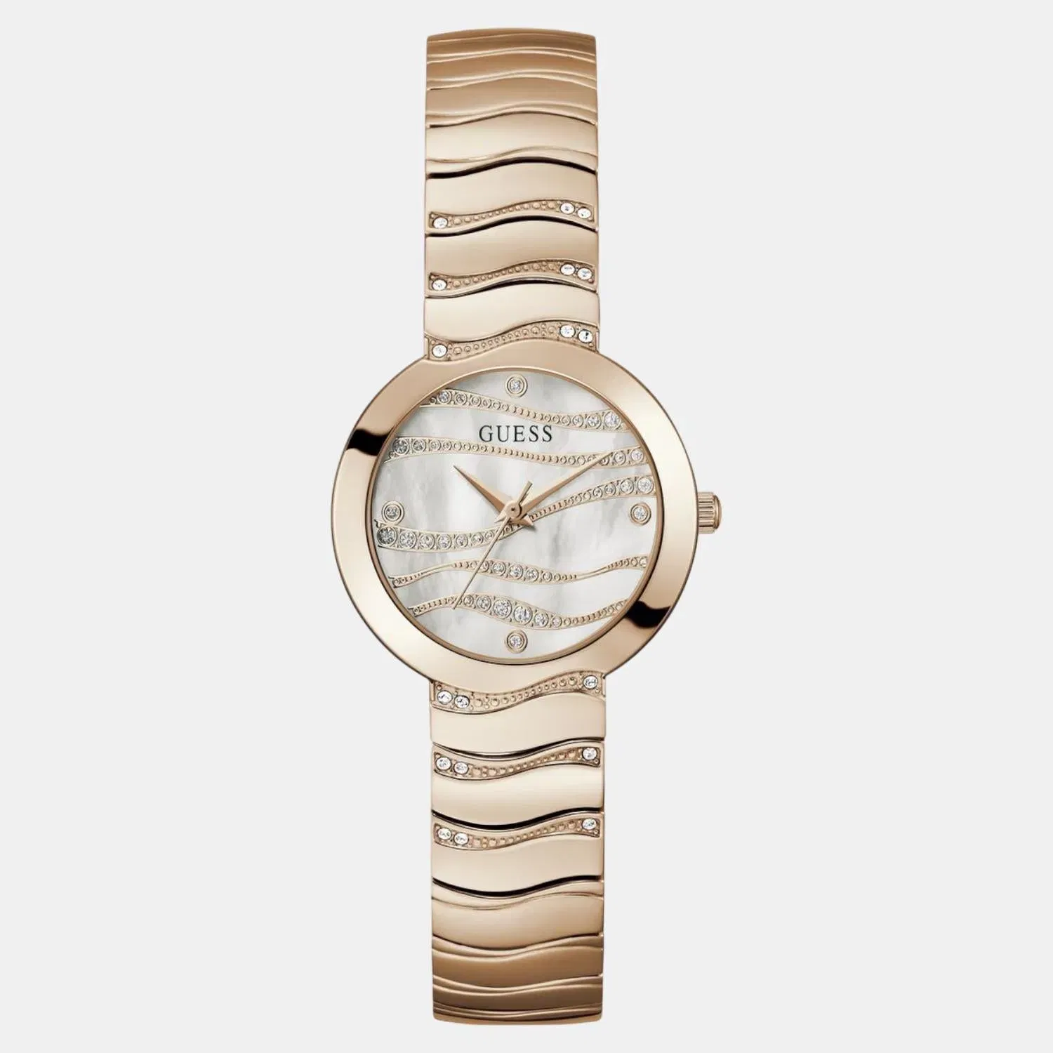 Guess Gd Laguna Women Quartz White Dial Analog Stainless Steel Gw0871L3