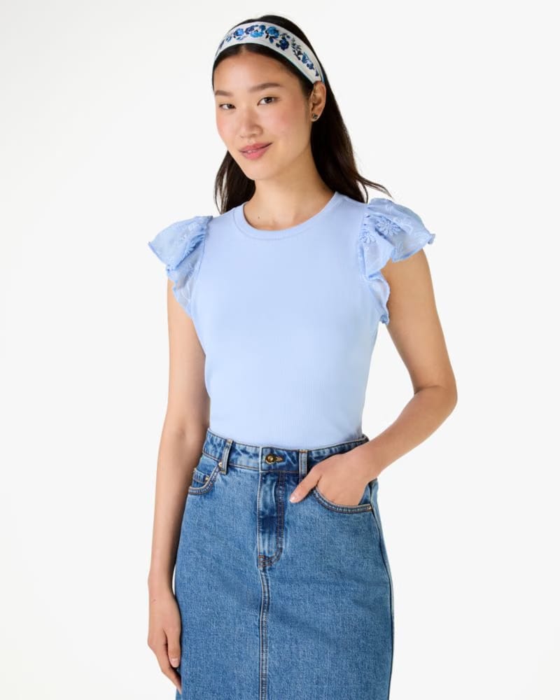 Mix Media Lace T-Shirt
