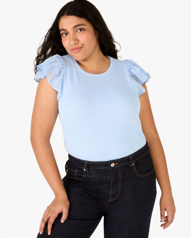 Mix Media Lace T-Shirt