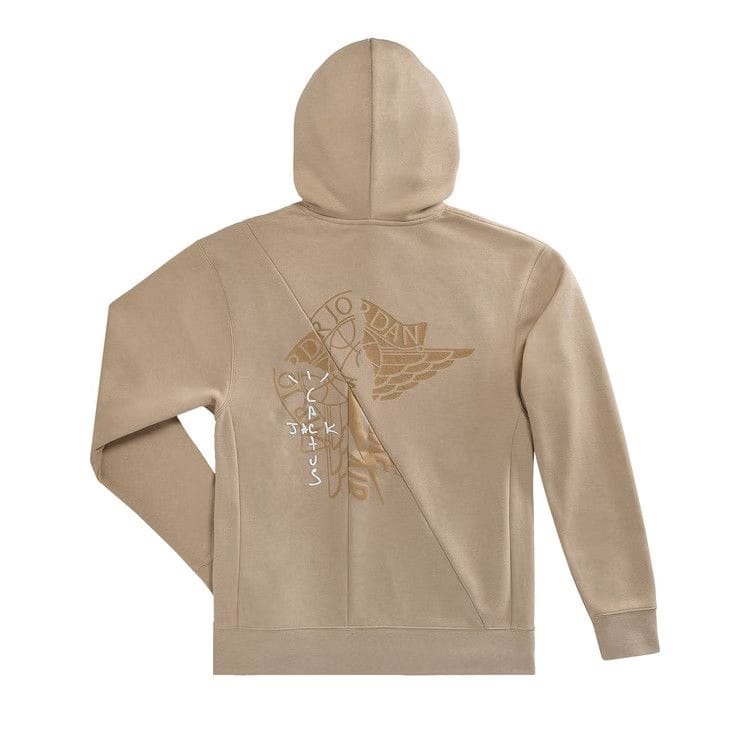 Cactus Jack by Travis Scott x Jordan Pullover Hoodie Khaki/University Red