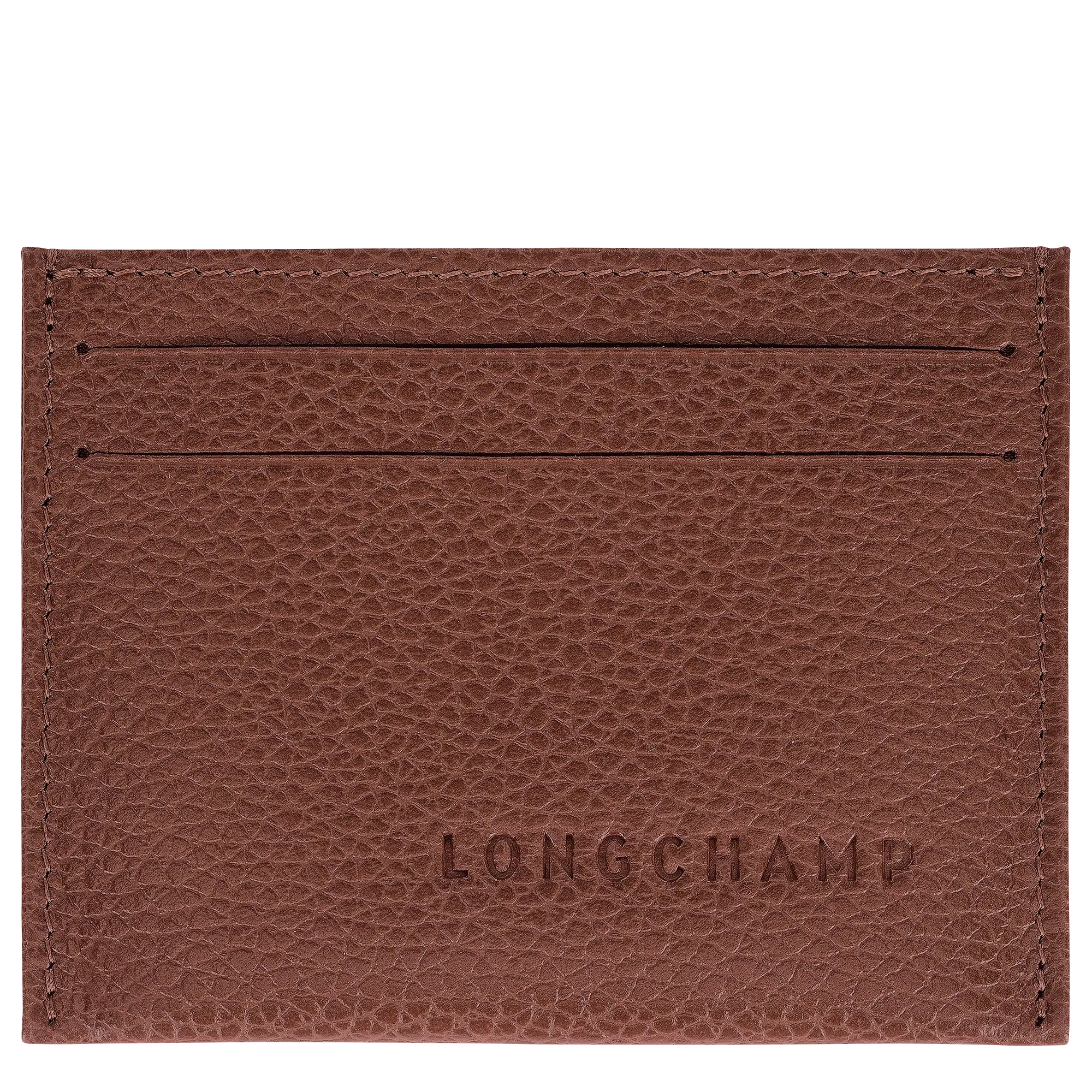 Longchamp Le Foulonné Card holder Coffee