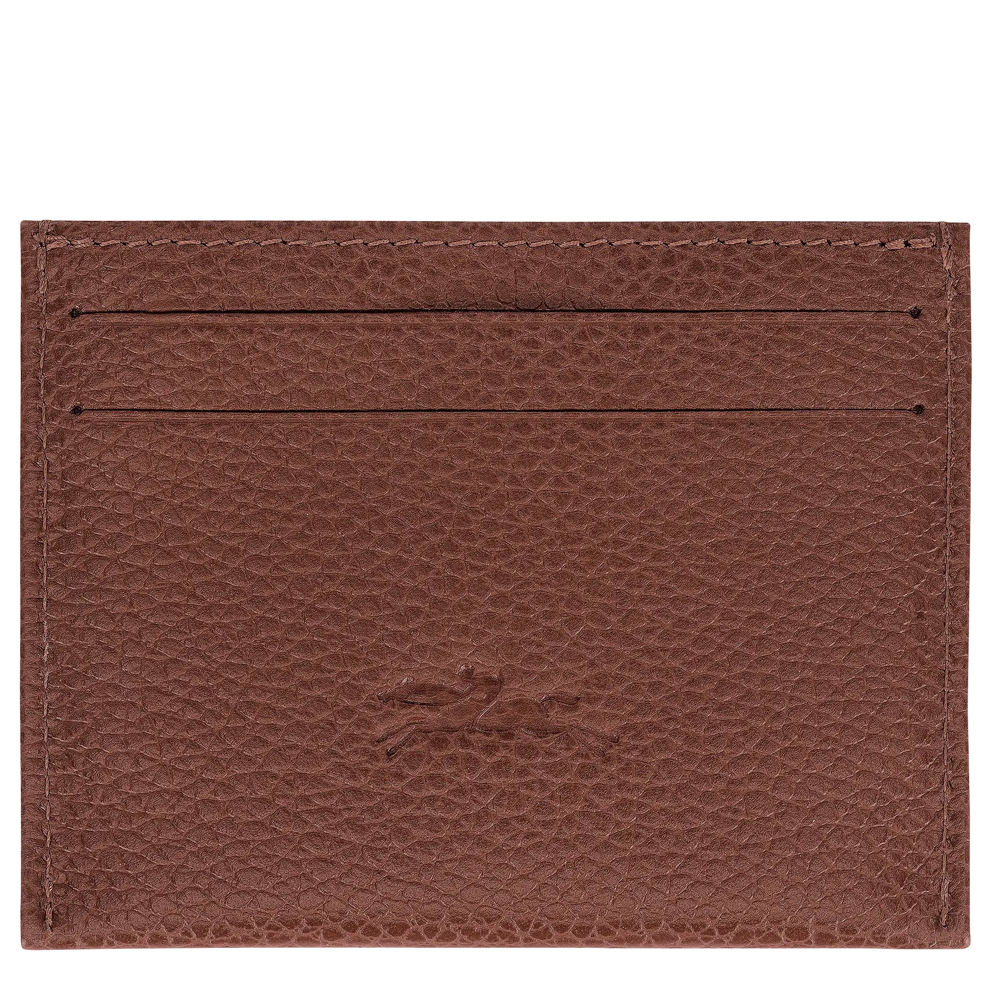 Longchamp Le Foulonné Card holder Coffee
