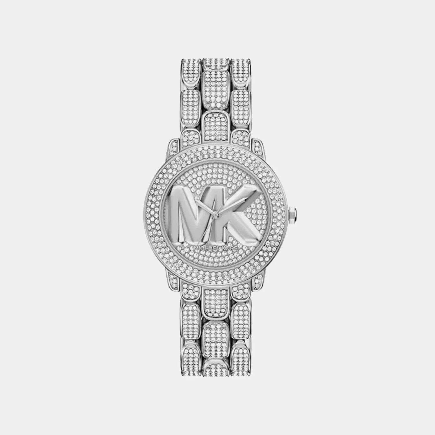 Michael Kors Phoebe Women Quartz Silver Dial Digital Stainless Steel Watch Mk7566