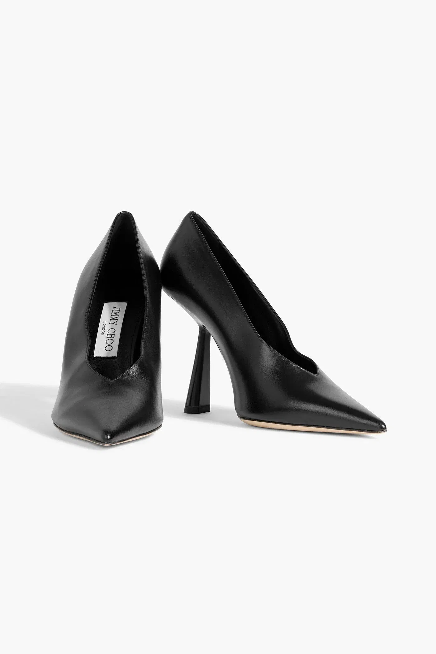 Jimmy Choo Maryanne 100 Leather Pumps Black Women's