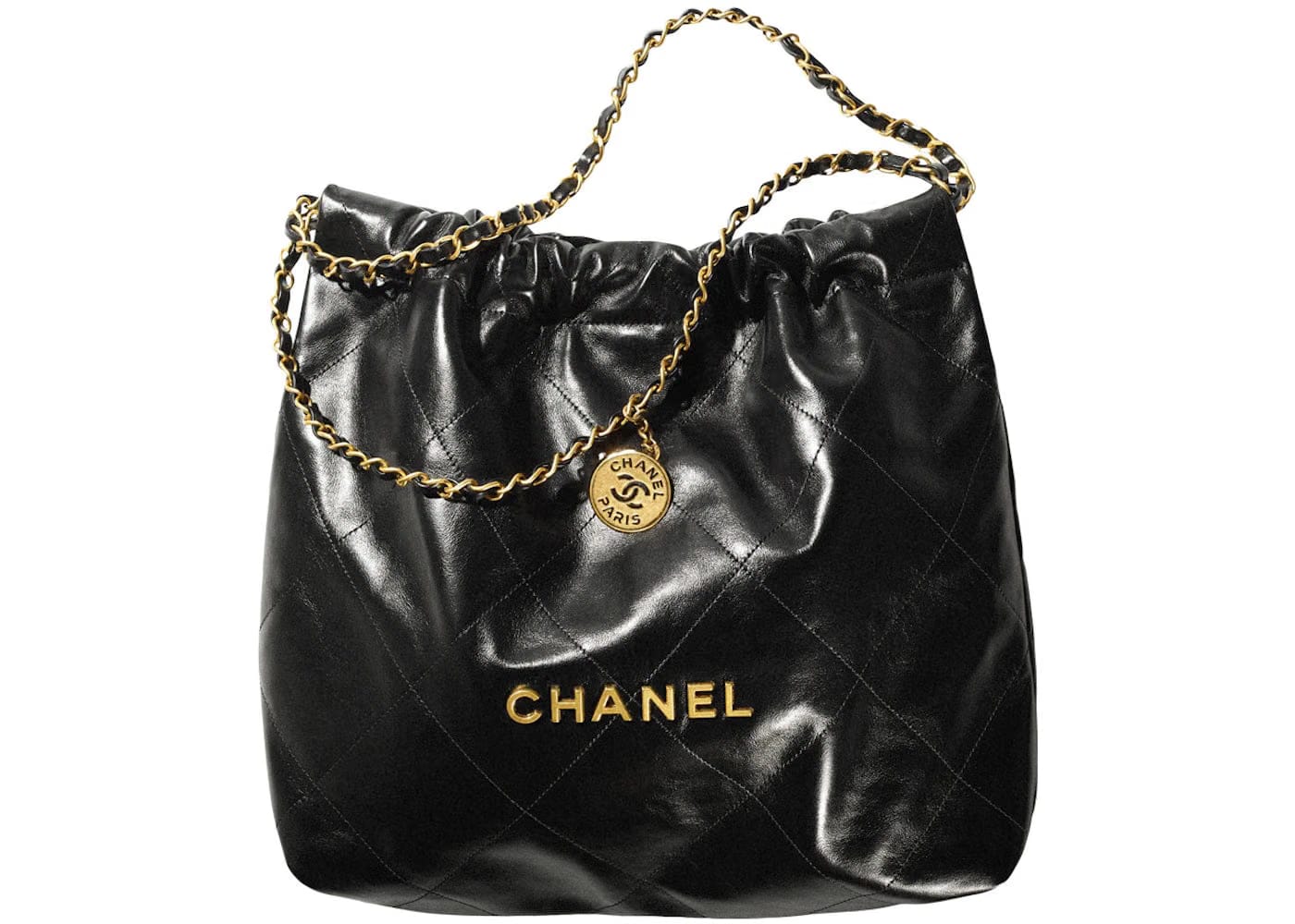 Chanel 22 Handbag 22S Calfskin Black