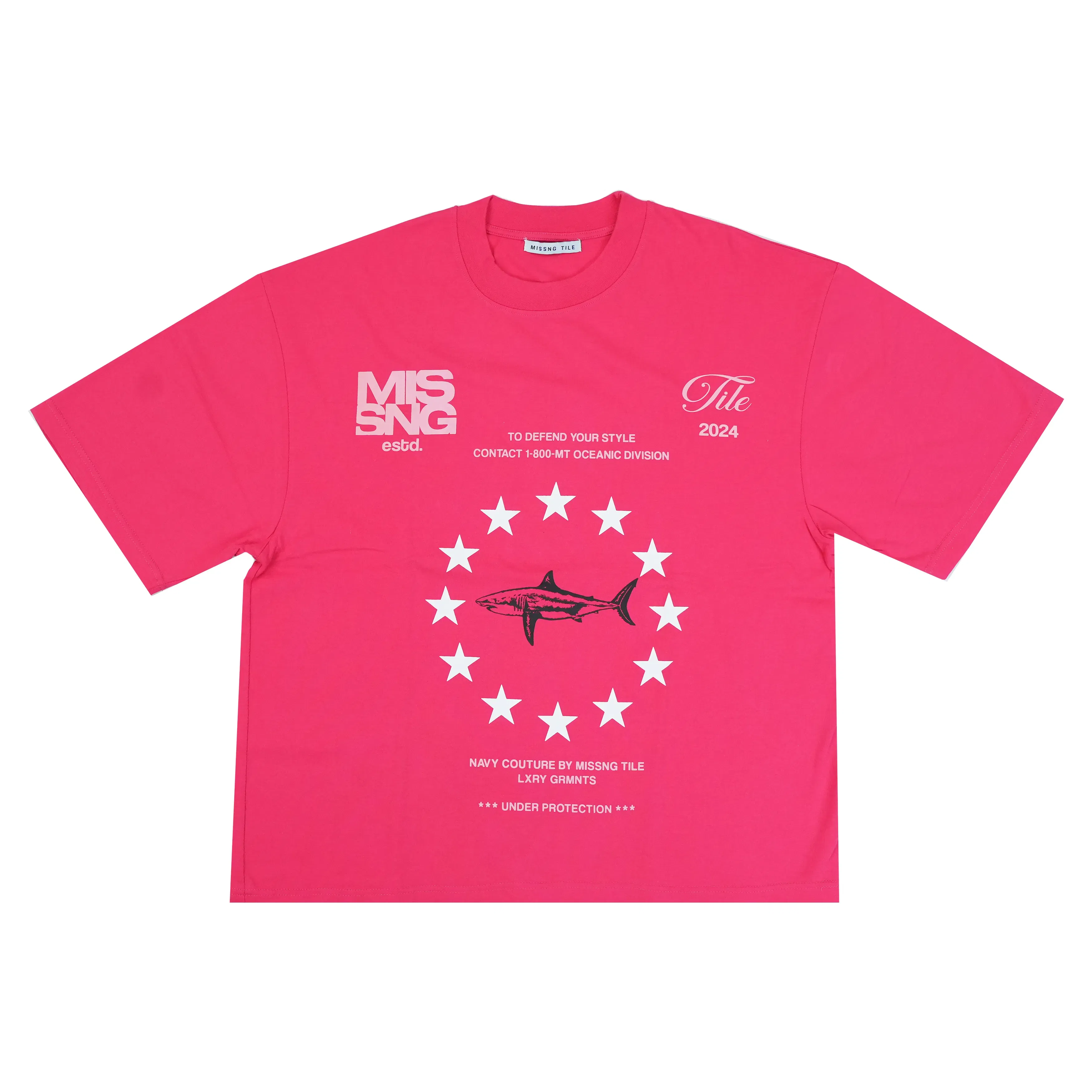 NAVAL CORPS T-Shirt - FUCHSIA PINK