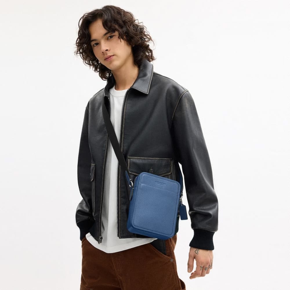 Coach Sullivan Crossbody Bag Silver Light Denim