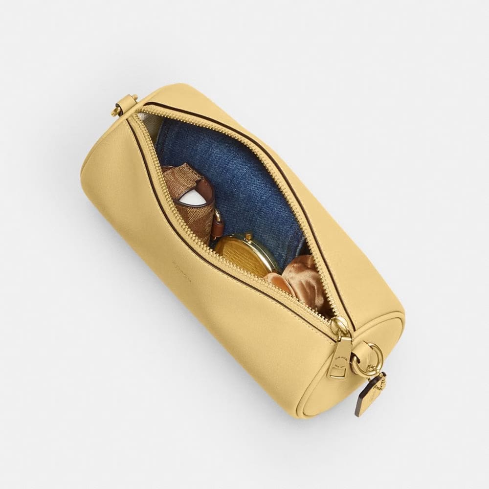 Coach Barrel Bag Brass Vanilla