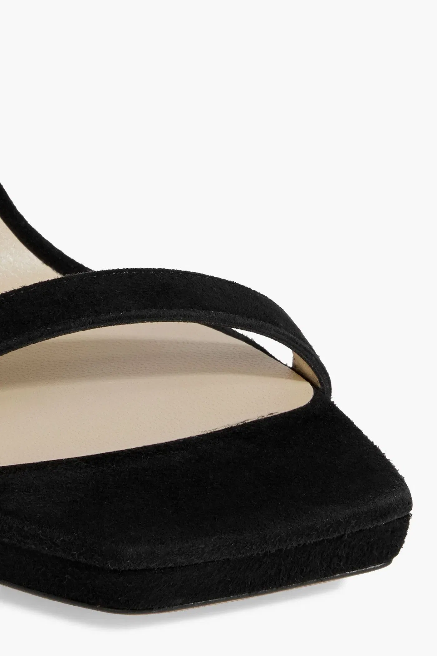 Jimmy Choo Alva 120 Suede Sandals Black Women's