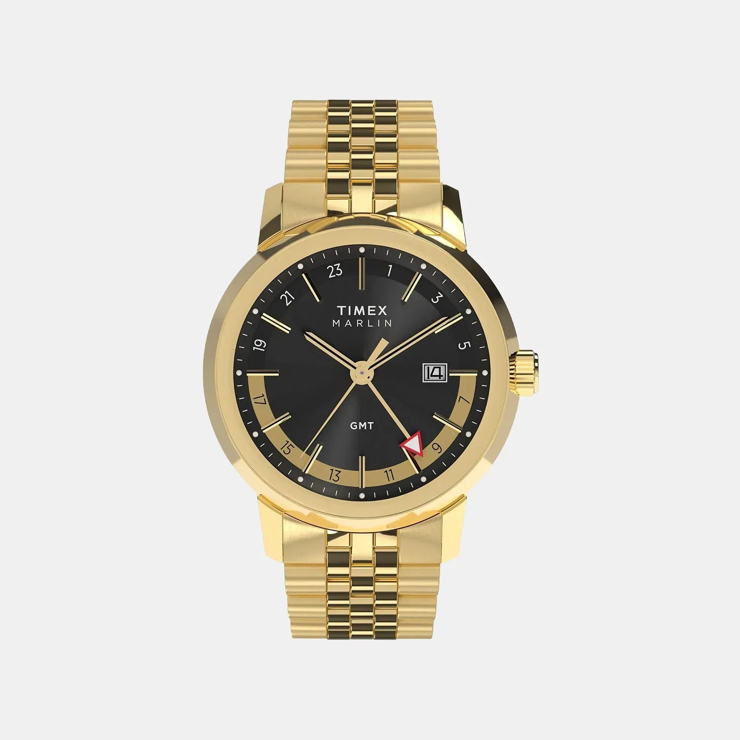 Timex Men Quartz Black Dial Analog Steel Watch Tw2Y47700Uj