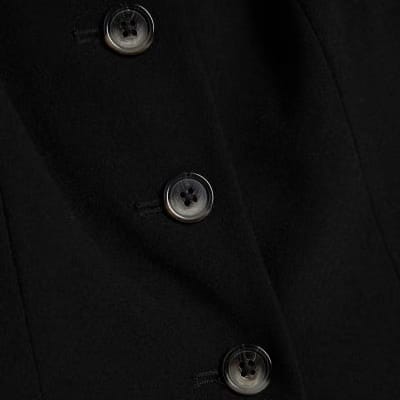 Black Tailored Waistcoat