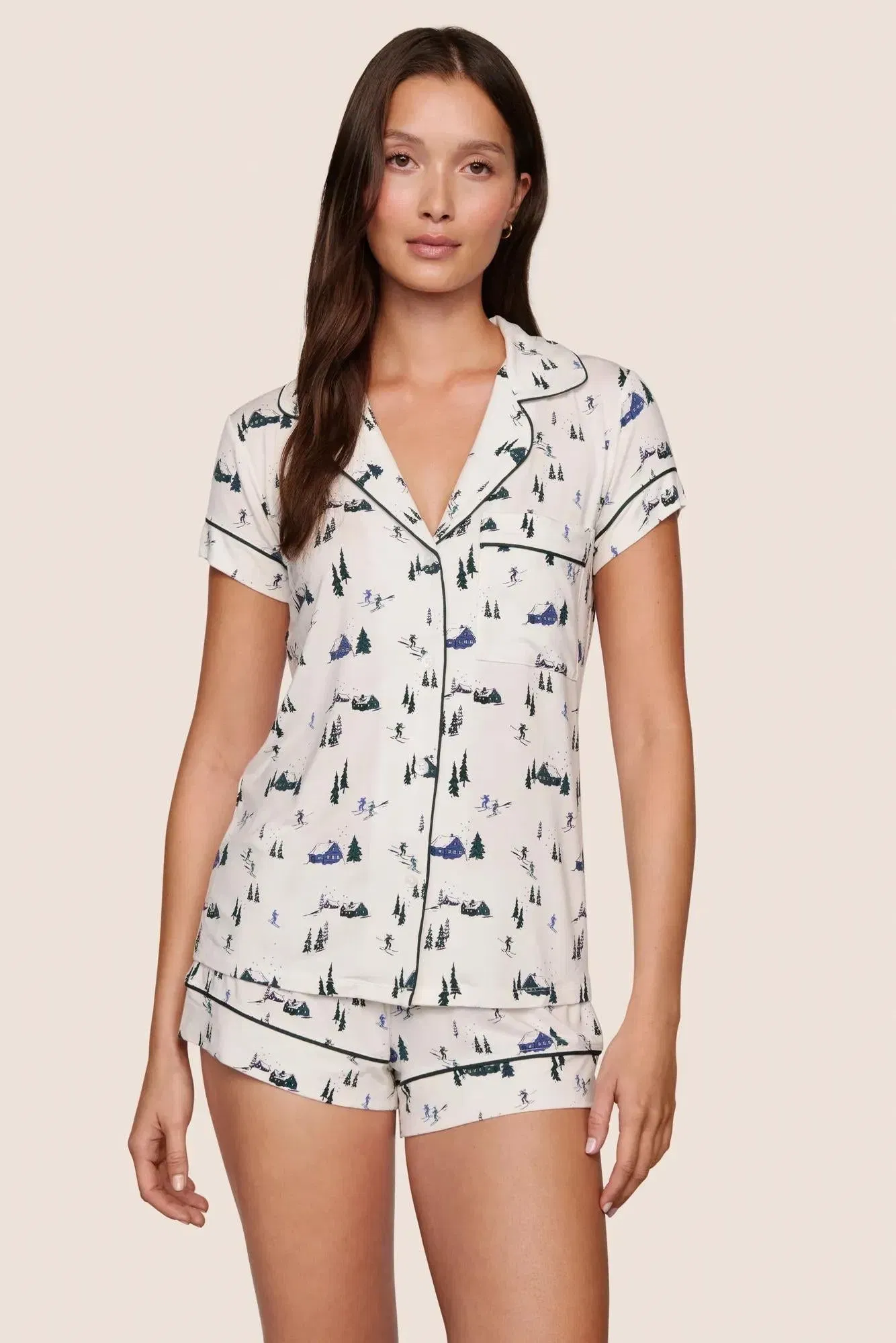 Gisele Printed TENCEL™ Modal Shortie Short PJ Set